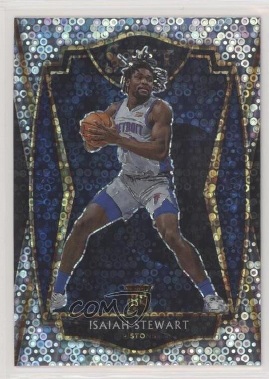 2020 Panini Select Premier Level Disco Prizm Isaiah Stewart #191 Rookie RC e6q