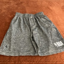 Youth NBA Basketball Shorts With Pockets Gray Size L 14-16