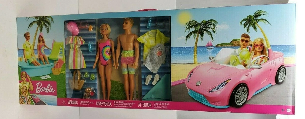 2019 Barbie and Ken Doll Swimming Pool and Convertible Car Playset eBay
