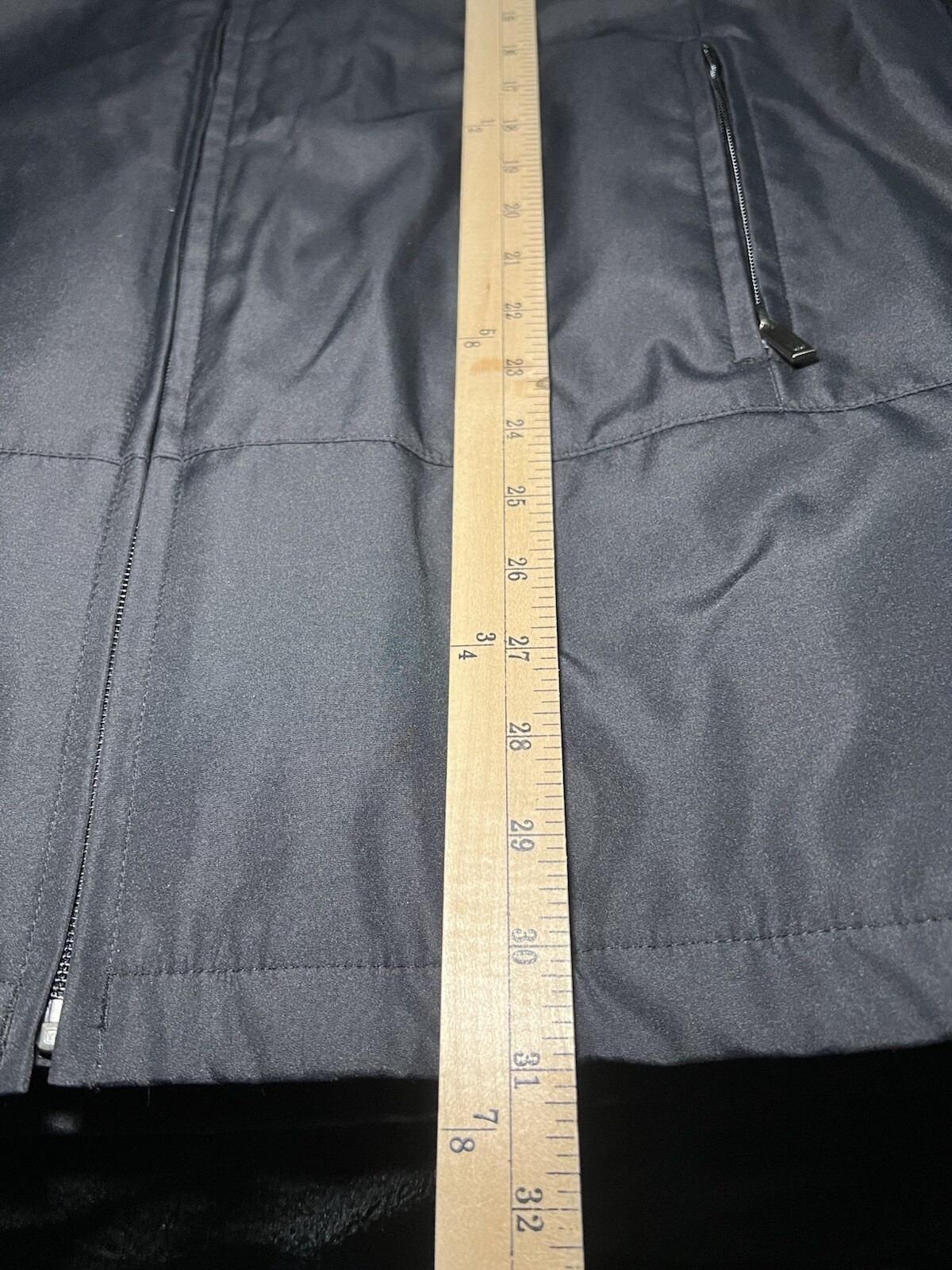 ‘Weatherproof’ Men’s Solid Black Heavy Mid Length… - image 14