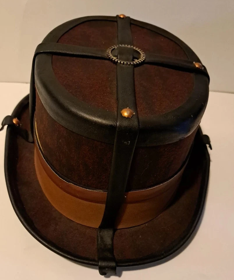 Sombrero Steampunk Científico Loco Disfraz Juegos con disfraces Fiesta Gafas Foto 4 de 4