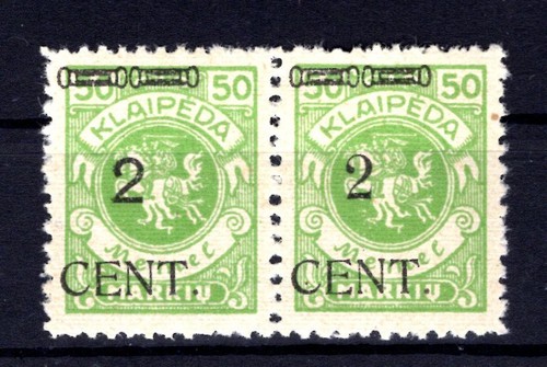 Memel 177W4 Pair Of Types * MH (L6317
