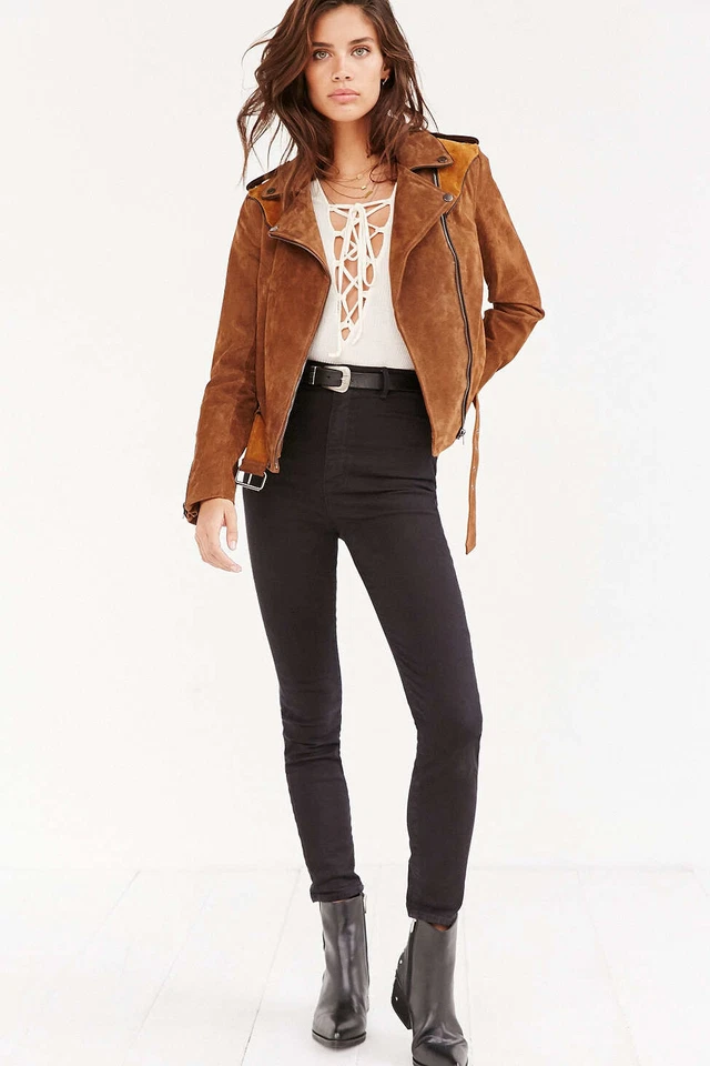 NUEVA Chaqueta Western Ecote Genuina Gamuza Empalmada Talla Pequeña Precio de venta sugerido por el fabricante: $269 urbana Foto 3 de 4