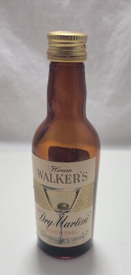 VINTAGE PRE-1979 AIRPLANE LIQUOR BOTTLE (EMPTY) HIRAM WALKER EXTRA DRY MARTINI