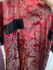 Vintage Longevity Hangzhou China Red Satin Silk Long Dressing Gown Robe Size 52 — photo 5