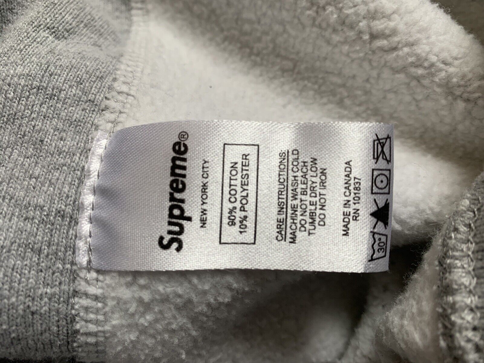 Supreme Box Logo Hooded Sweatshirt Hoodie White XL Made In USA