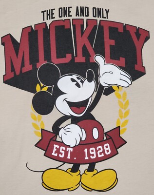 Disney Mickey Mouse Kids Beige T-Shirt 