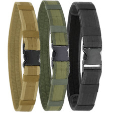 Quick Release Tactical Belt Military Work 2" Web Belt with Heavy Duty Buckle