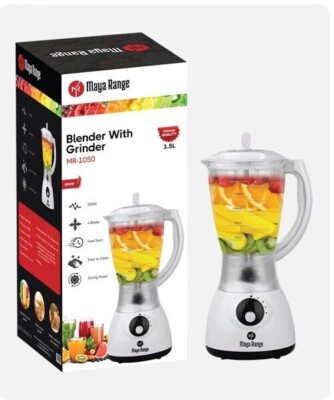 1,5L Mixer mit Mahlwerk Smoothie Maker Küchenmaschine 4 Geschwindigkeiten 500W Zuhause Weiß