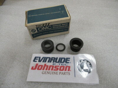 E3A Johnson Evinrude OMC 381438 Grommet & Tag OEM New Factory Boat Parts