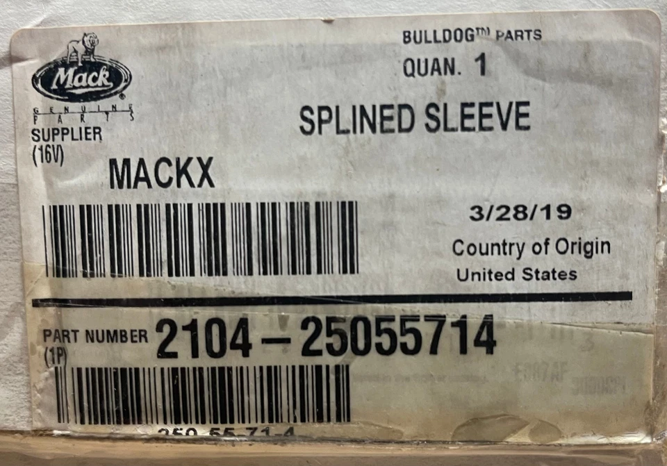 SPICER Splined 内胆包适用于Mack 2104-25055714 — 第 4/4 张图片
