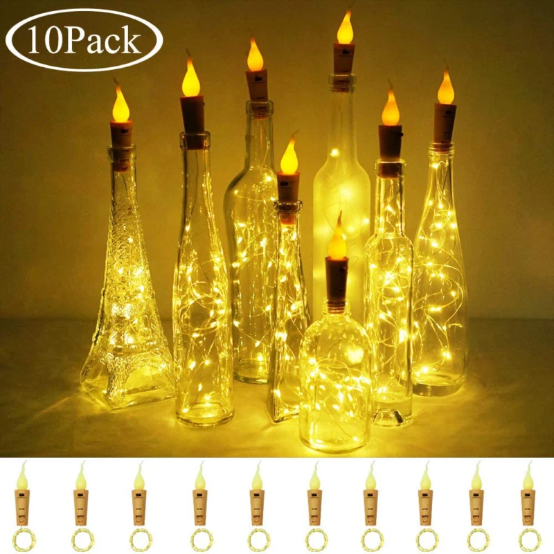 Cork lights for wine bottles deals