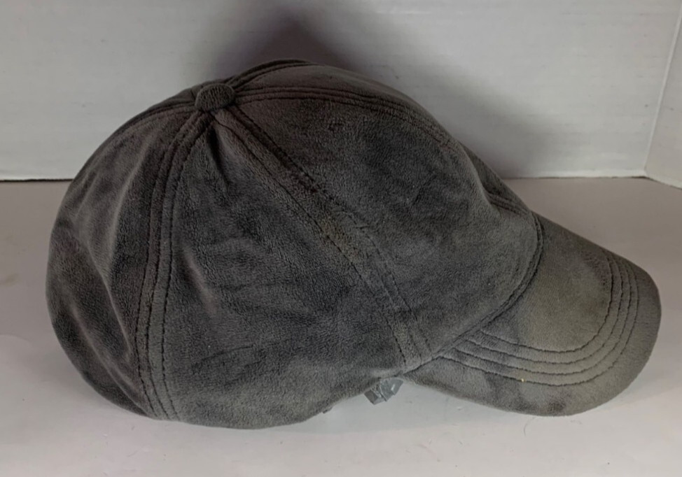 Gray Adjustable Polyester Baseball Cap - image 2