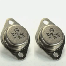1pairs (2PCS) AUDIO POWER AMPLIFIER TRANSISTOR MOTOROLA TO-3 70473100+70483100