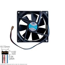 Fan Muffin Cooling DC 12V DC12V 12VDC 92mm 92x92x25 Top Motor 2 Ball Bearing