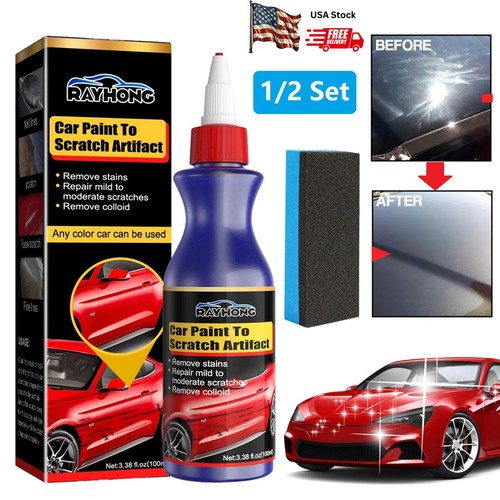2 Sets NEW Car Scratch Remover for Deep Scratches Paint Restorer Auto Repair Wax