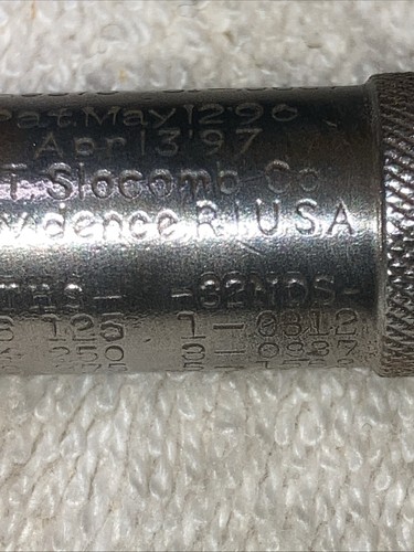 Vintage 1-2”J T Slocomb Outside Micrometer  Made In USA Prov RI Pat May 12 96 - Picture 2 of 7