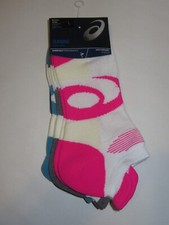 ASICS Intensity Single Tab No Show Running Socks Women's L 10-11.5 NEW 3 Pack