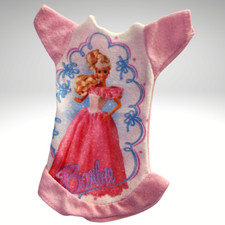 Vintage Barbie Doll 1990's NIGHTGOWN Nightshirt Sleepwear PJs