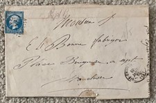 1863 20c Imperf Vaucluse France Classic Cover See Photos