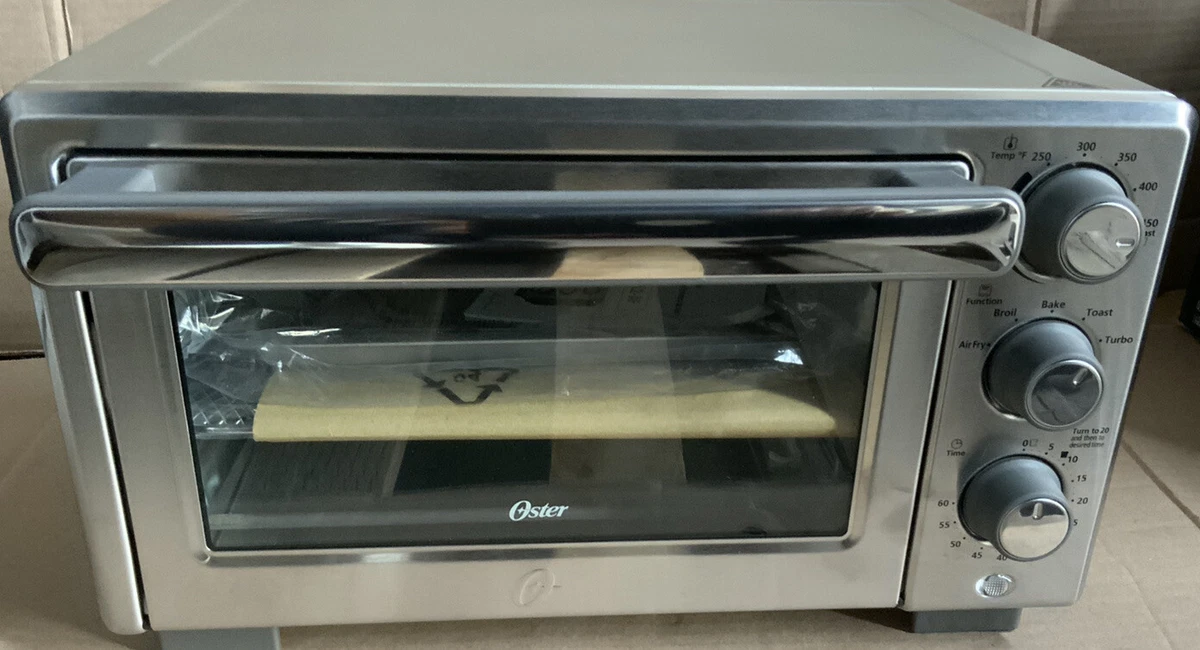 Oster Compact Countertop Oven With Air Fryer, Stainless Steel