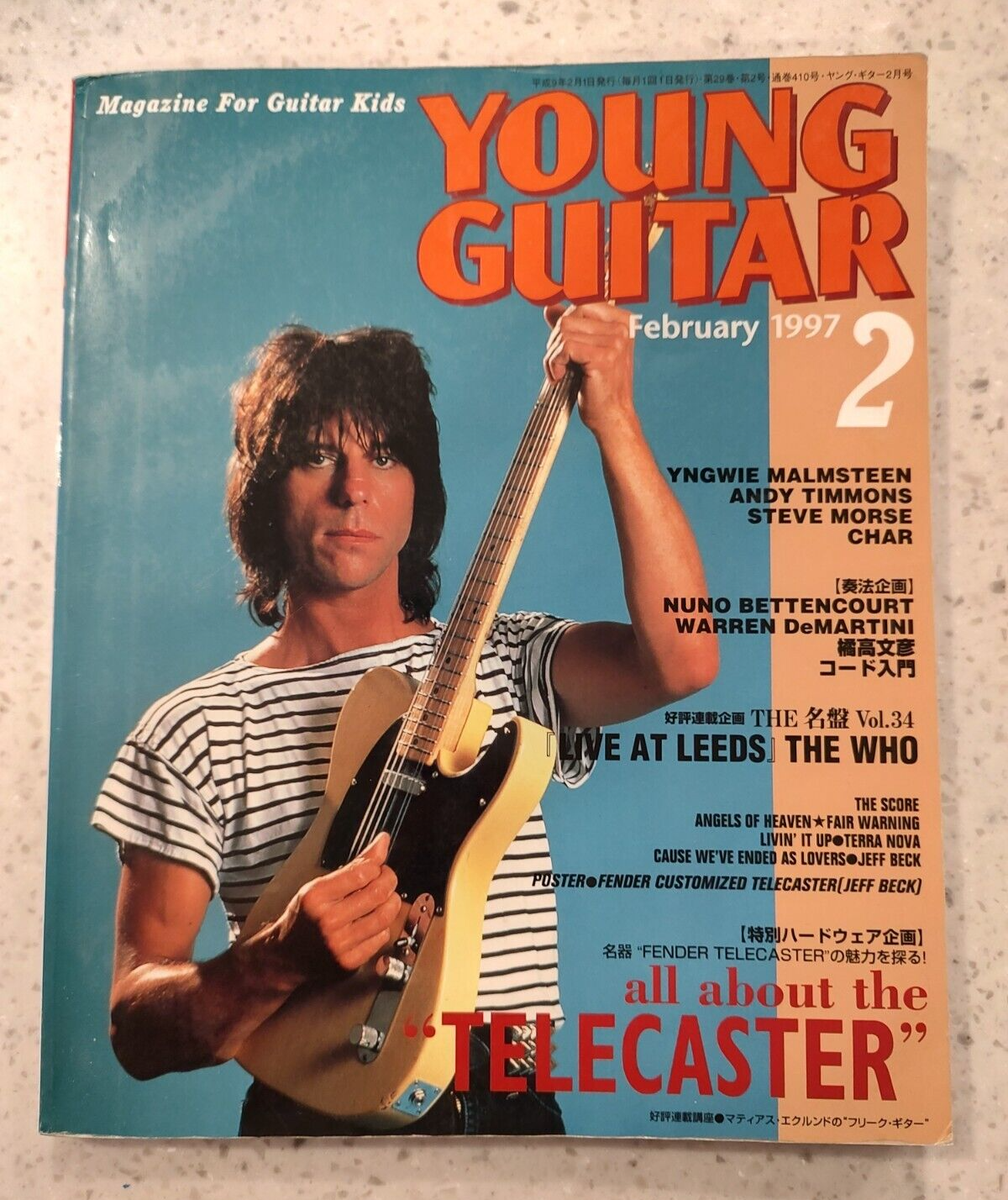 YOUNG GUITAR - FEBRUARY 1997 - MAGAZINE - JAPAN - JEFF BECK