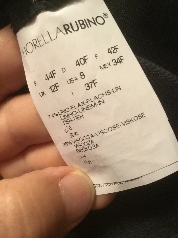 🌺🌹👖FIORELLA RUBINO PANTALONI ESTIVI LINO - Immagine 4 di 4