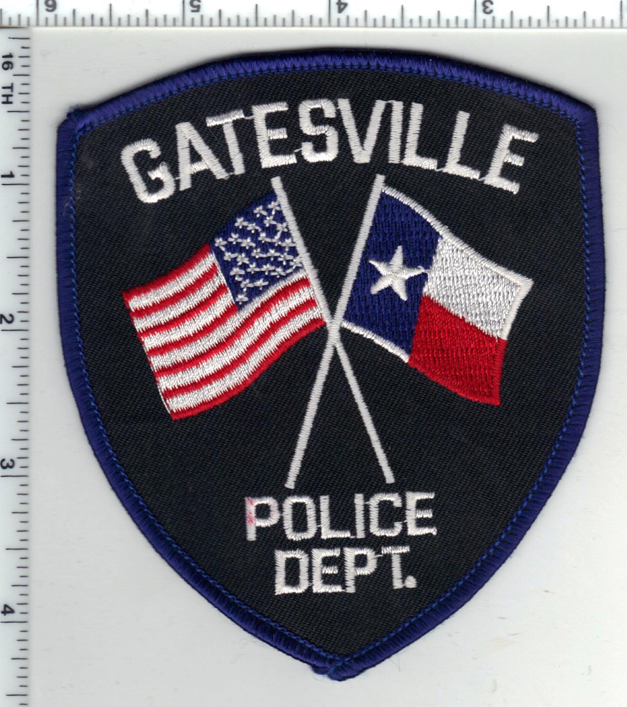 Gatesville Police (Texas) 1st Issue Shoulder Patch eBay