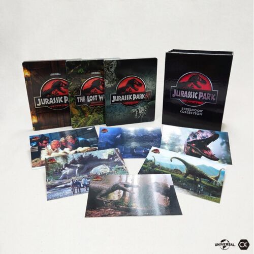Jurassic Park Trilogy Steelbook Boxset Still Photo included (Blu-ray) - Picture 1 of 13