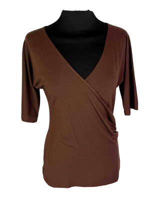 Pull Femme Luisa Spagnoli Col V En Viscose - Taille M (44) - Occasion Très Bon état