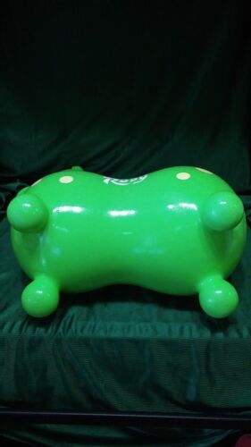GYMNIC RACIN RODY BOUNCY HORSE GREEN AND YELLOW EXERCISE AND FUN FOR CHILDREN - Picture 3 of 6
