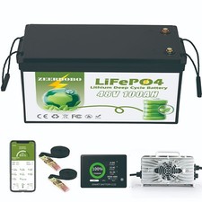 48V 100Ah LiFePO4 Lithium Battery For Golf Cart in 200A BMS, Max.Power 10.24kW