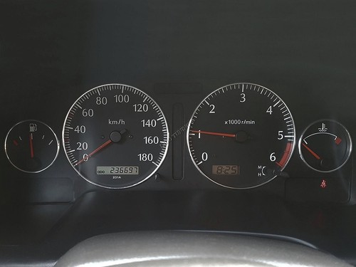 For Nissan Patrol Y61 GR II 98-05 Aluminium Trim Rings Instrument Cluster x4 - Imagen 7 de 7