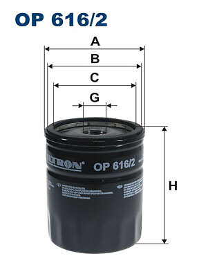 FILTRON OP 616/2 ÖLFILTER FÜR SEAT SKODA VW