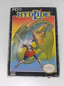 Hydlide (Nintendo NES) 1988 Entertainment System with Sleeve and Box - Tested