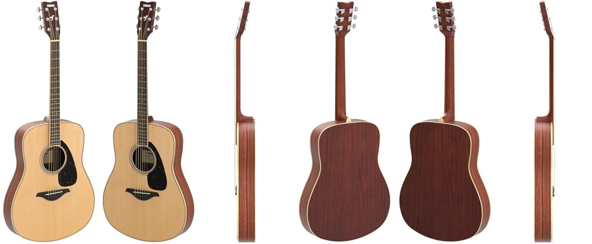 Yamaha FG820 Folk Acoustic Guitar Solid Spruce Top, Natural