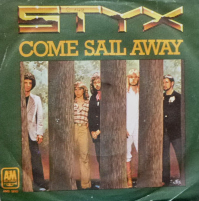 7'' 1976 CLASSIC ROCK IN VG+ ! STYX : Cpme Sail Away