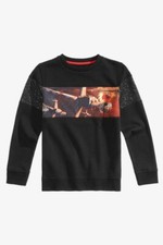 Big Boys' Star Wars Glow-in-the-Dark Black Sweatshirt Size L 14-16 NEW WITH TAGS