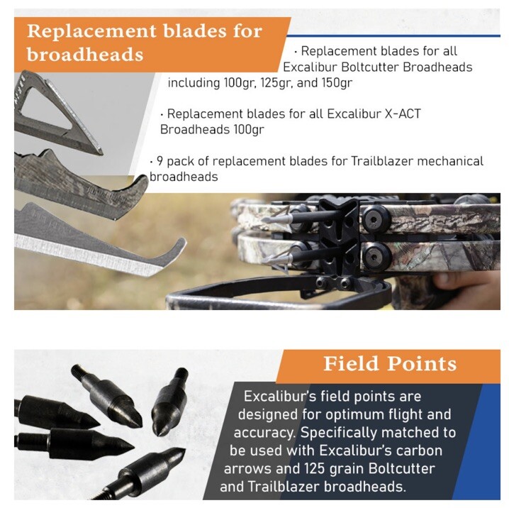 Excalibur Trailblazer 3Blade Hunting Durable Accurate Mechanical
