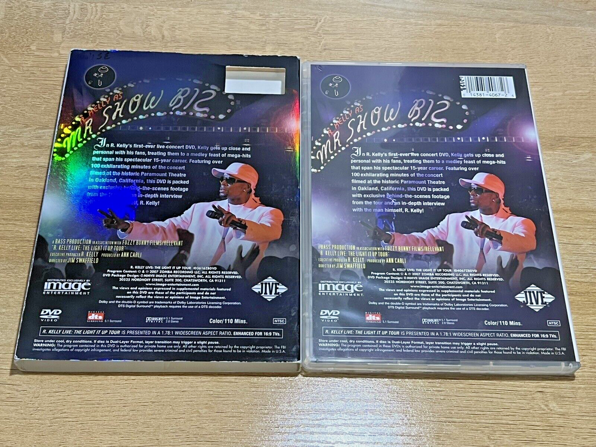 R. Kelly Live The Light it Up Tour DVD Complete with Insert