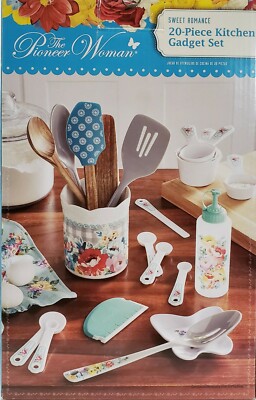 The Pioneer Woman カトラリーセット 20点 Pioneer Woman, 20 Piece Kitchen Gadget Set Sweet Romance, Brand