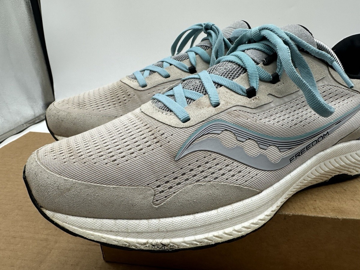 Saucony Mens Freedom 4 S20617-35 Gray Running Shoes Sneakers  display picture 3