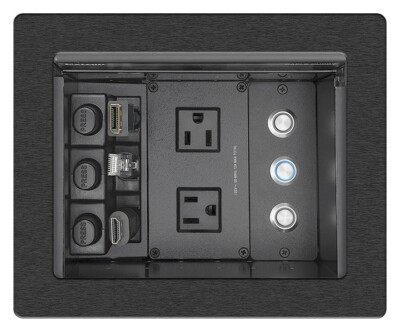 Extron Cable Cubby 700 Brushed Aluminum-AC Module Not Included 70-1046-08 *New*