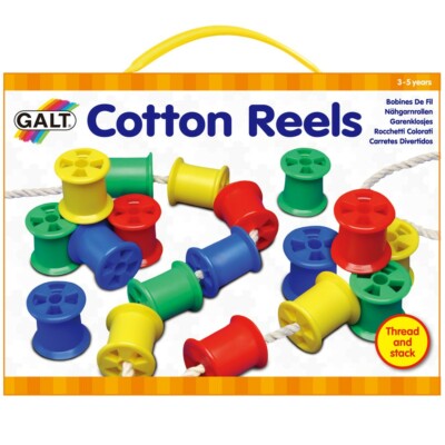 Galt Cotton Reels - Children's Threading cotton Reel and Laces Fine Motor Toy