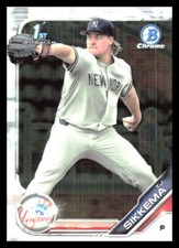 2019 Bowman Chrome Draft T.J. Sikkema   BDC-34 New York Yankees