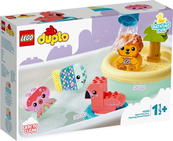 Original LEGO® Duplo 10966 - Diversión en el Baño: Isla de los Animales Flotante
