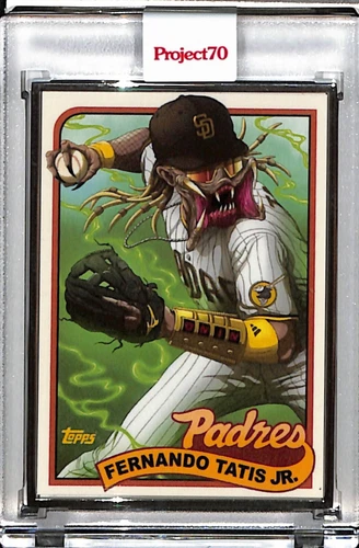 2021 TOPPS PROJECT 70 #411 FERNANDO TATIS JR by ALEX PARDEE AP SILVER FRAME 2/51