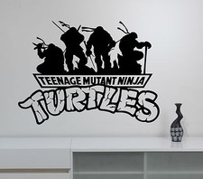 Ninja Turtles Logo Wall Decal TMNT Superhero Vinyl Sticker Art Kids Room Decor 6