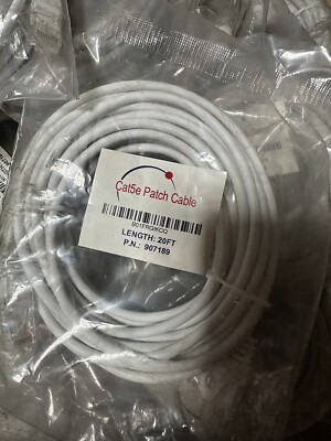  Cat5e Patch Cable 907189 20FT B01FRGIKCQ White Network Ethernet LAN