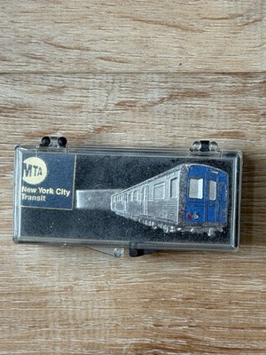 NYC Subway Rail Train Car Vintage Tie Clip and MTA NYC Transit Pin